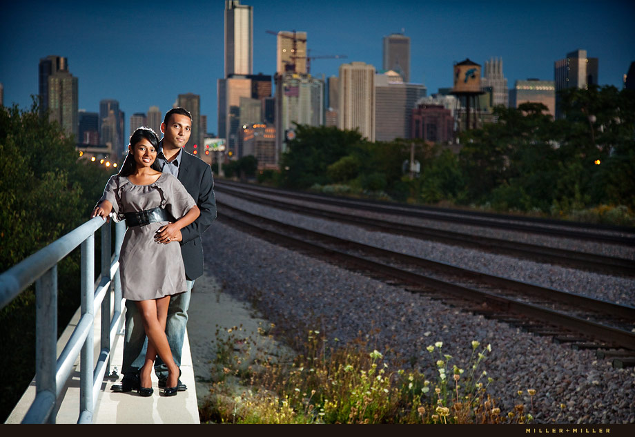Train Tracks Engagement Skyline
