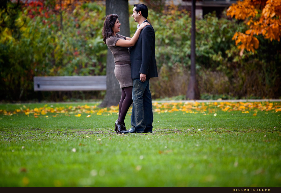 Illinois park garden candid in love photos