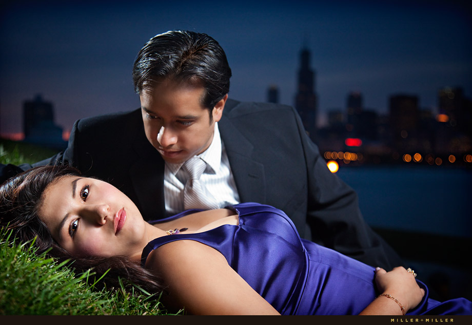Passionate couple portrait