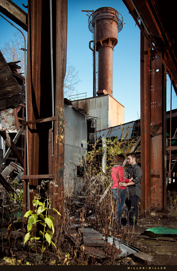 junkyard colorful engagement