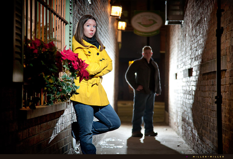 urban engagement photo session