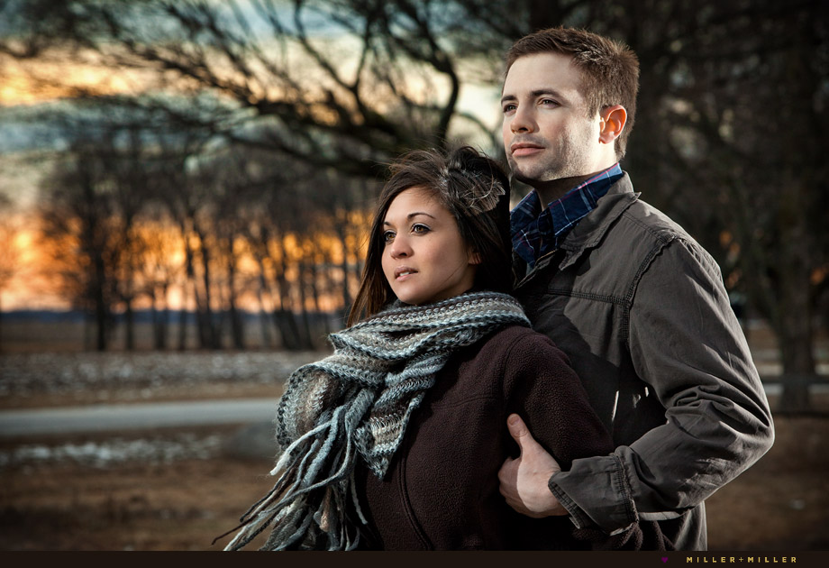 engagement pictures downers sugar grove sunset