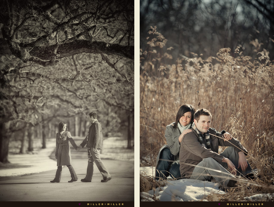 yorkville winter engagement photography
