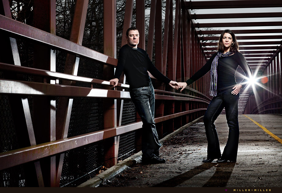 chicago high fashion night engagement photography