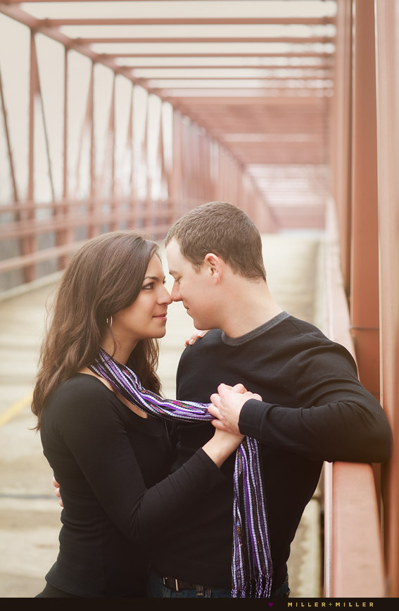 magazine style chicago engagement portraits