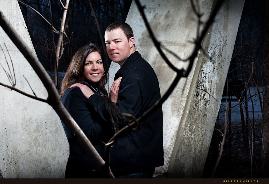 outdoor engagement unique photos illinois
