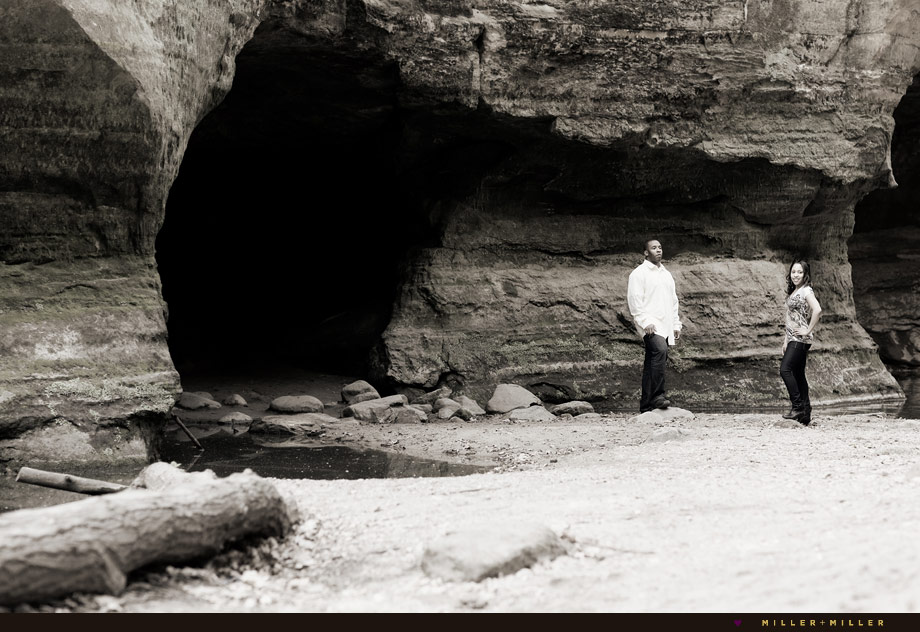 cave canyons engagement portraits illinois cave canyons engagement portraits illinois