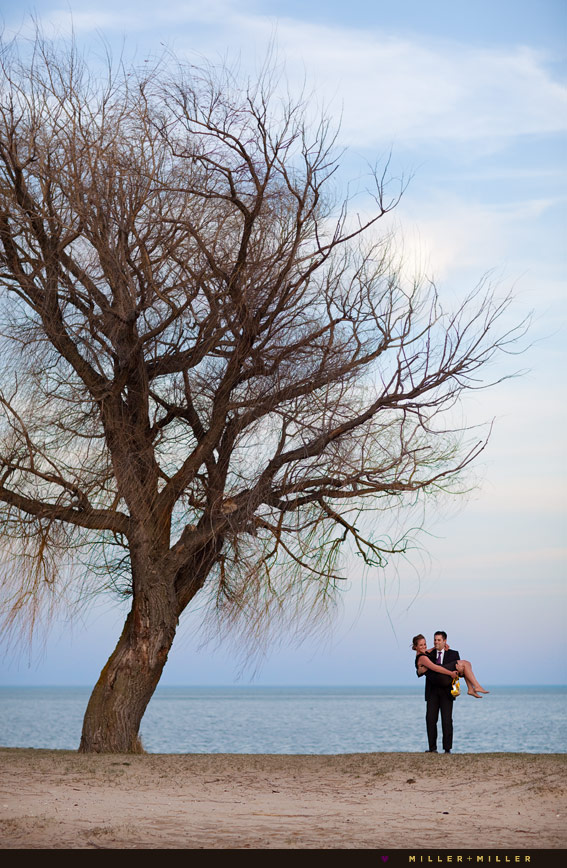 chicago lake michigan beach engagement photo chicago lake michigan beach engagement photo