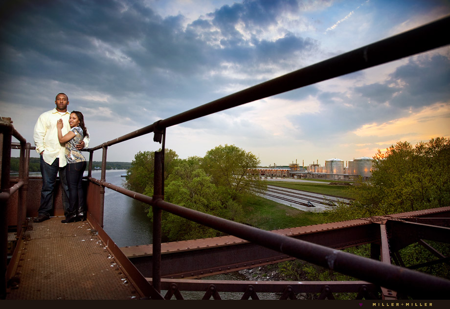 sunset iron engagement photo illinois sunset iron engagement photo illinois