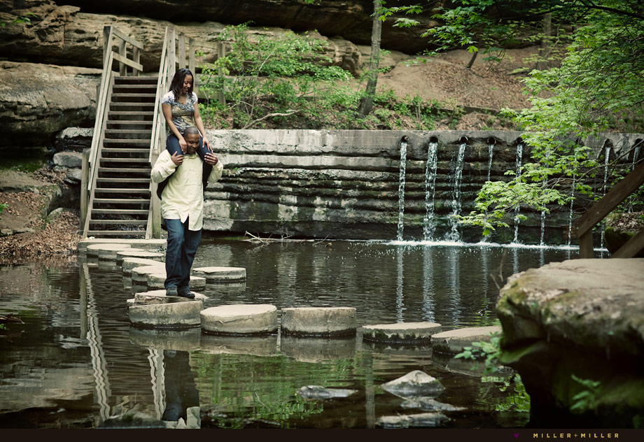 waterfall fun engagement photographer waterfall fun engagement photographer