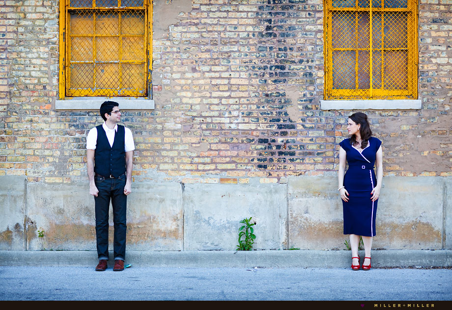 colorful creative chicago portraits yellow