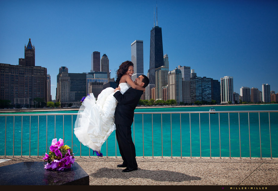 Chicago beach wedding