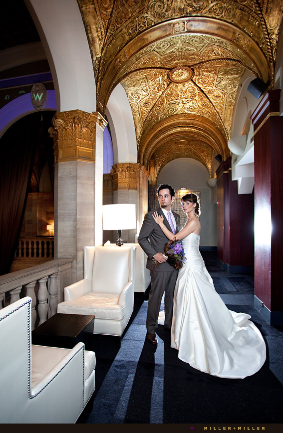 chicago w hotel wedding couple chicago w hotel wedding couple