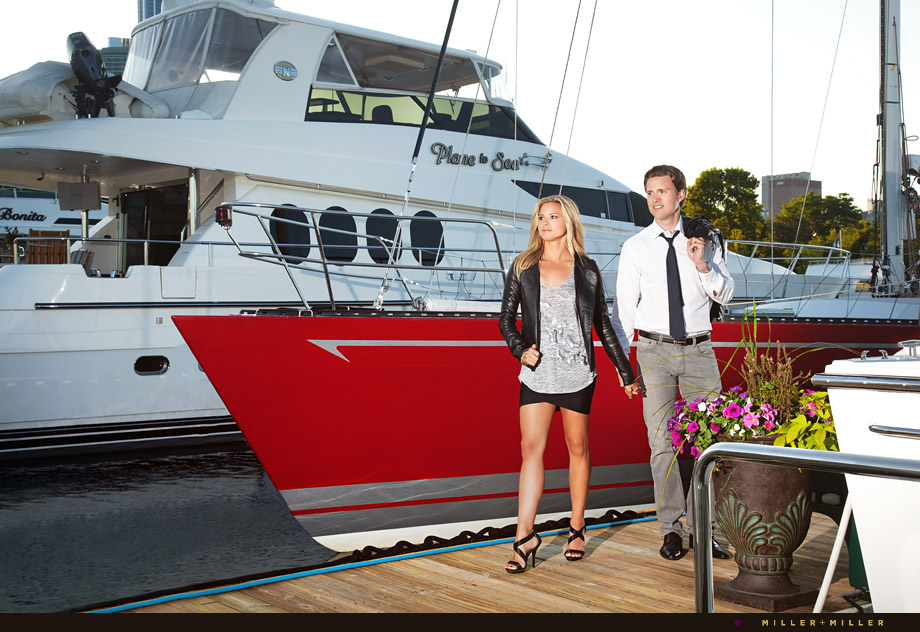 chicago yacht club engagement images