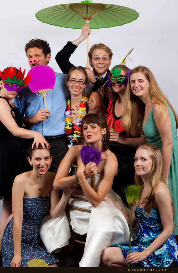 fun photo booth wedding images