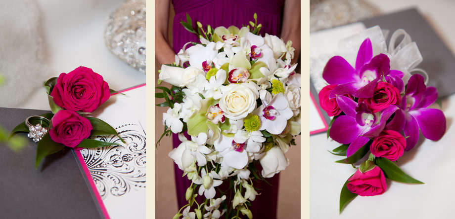 bright colorful pink wedding
