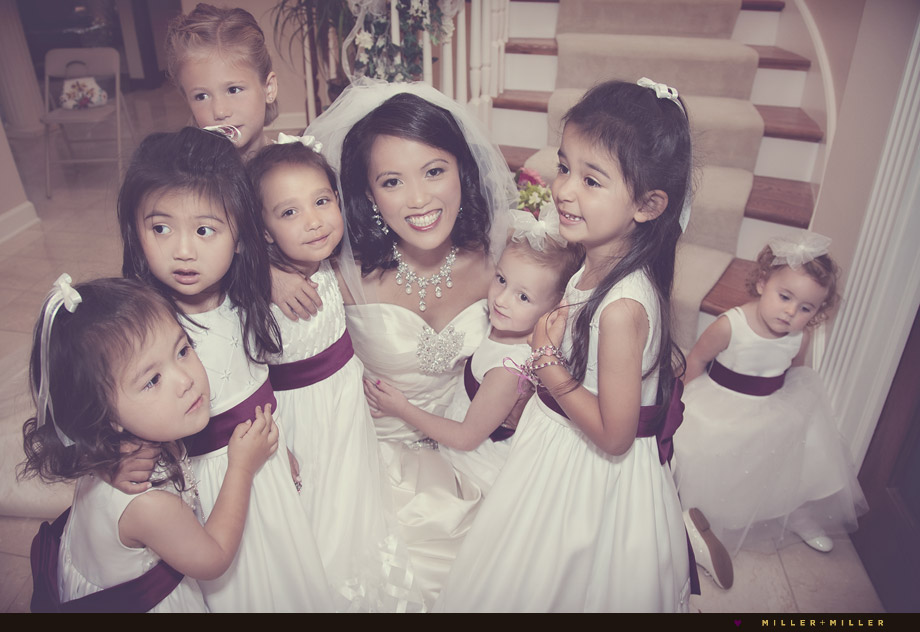 oak brook bride flower girls