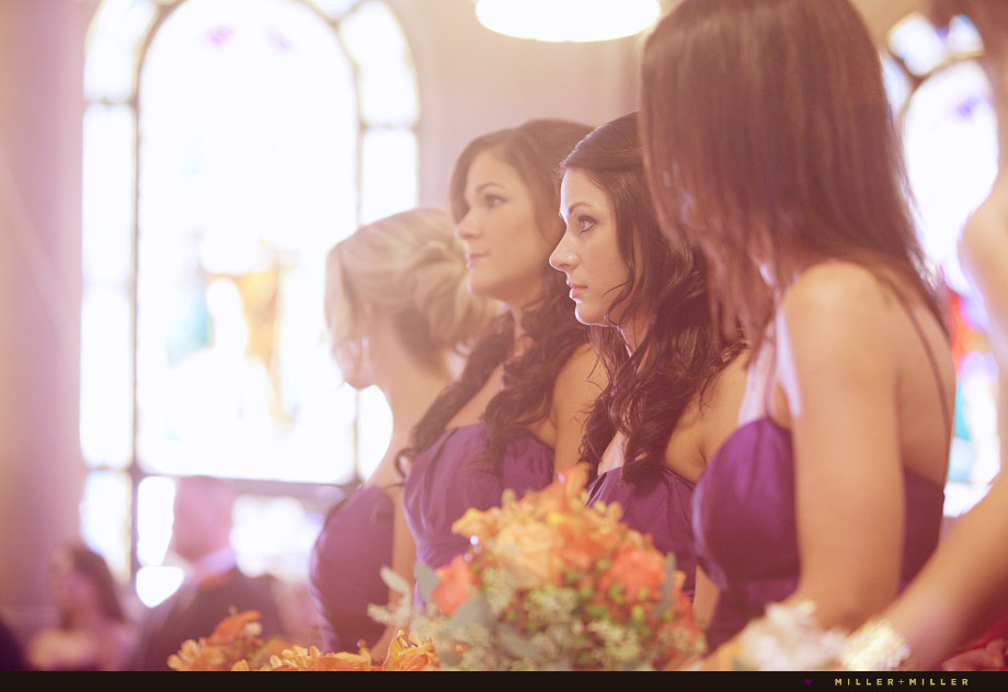 bridesmaids purple