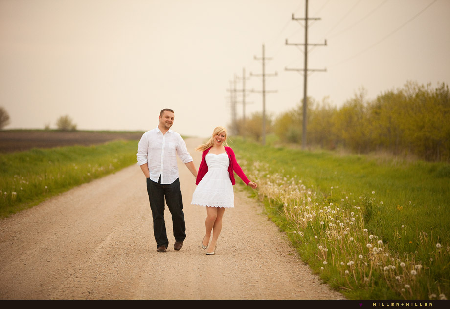 country styled engagement session