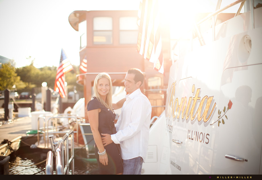 chicago photographer nautical engagement wedding pictures