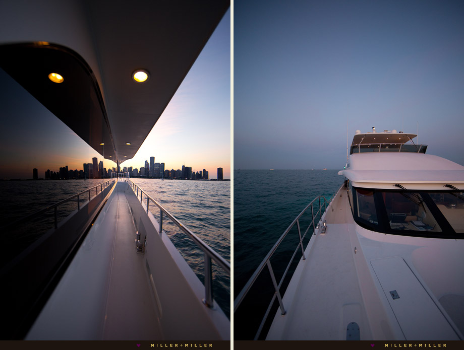 private Chicago yacht skyline photo