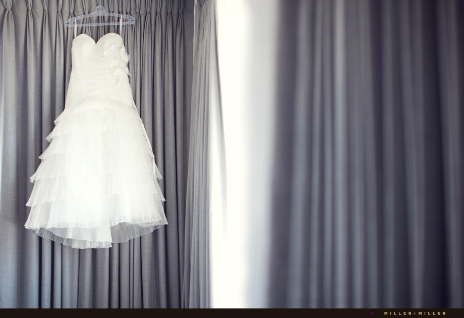 couture dress hanging photo