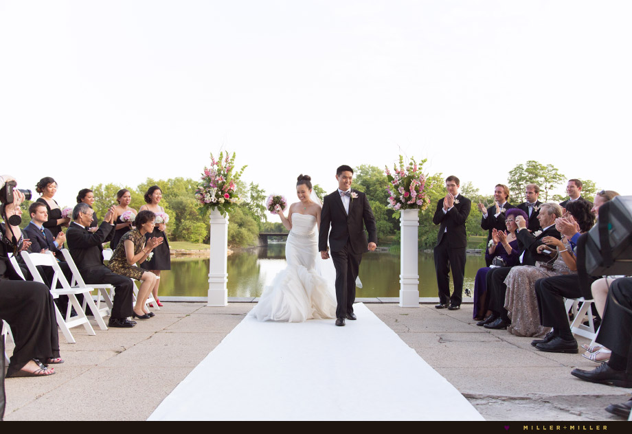private lagoon lake front ceremony