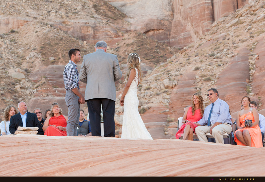 desert outdoor wedding