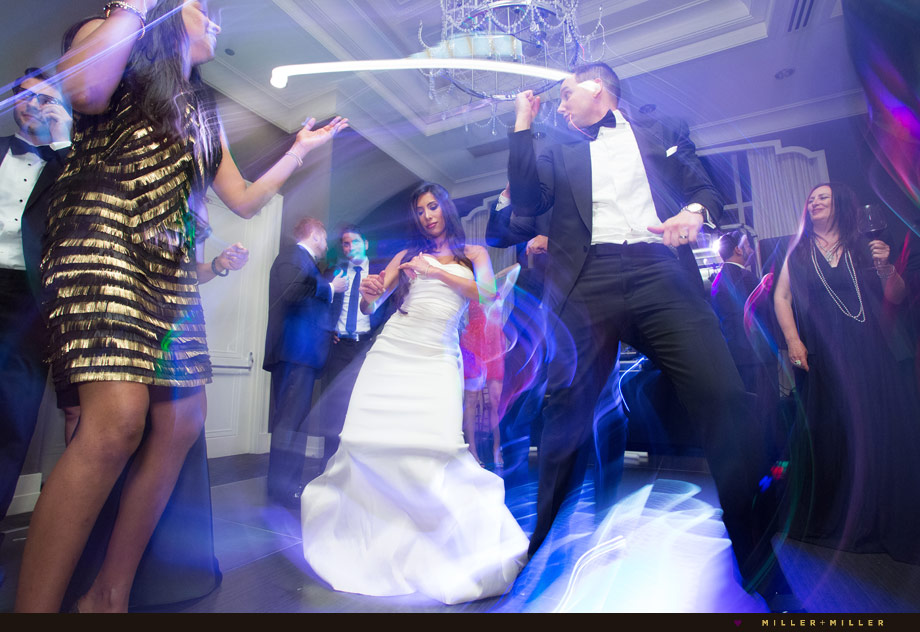colorful reception dancing photographs