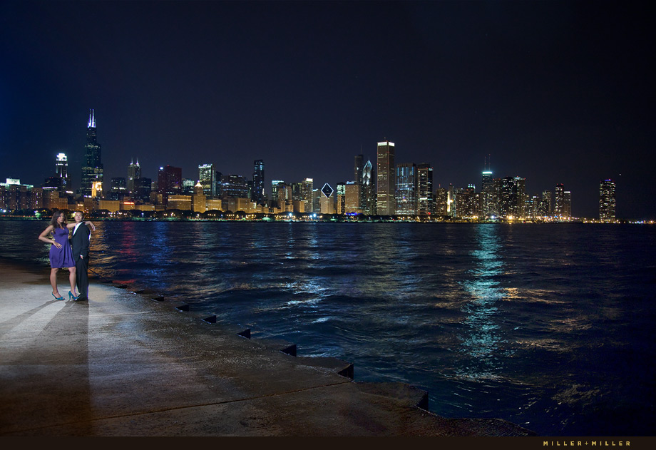 Chicago Skyline Engagement Pictures