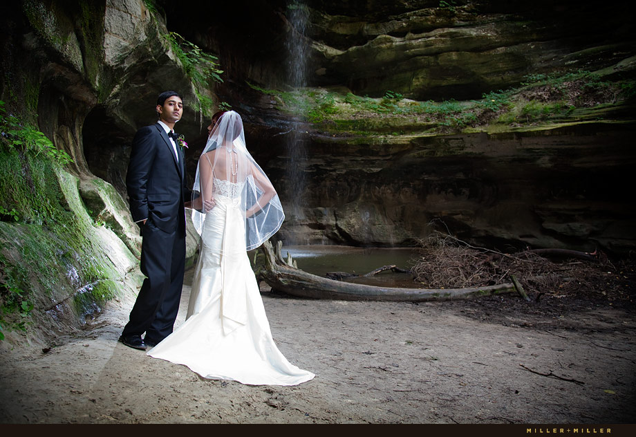 Starved Rock Water Fall Wedding Photography