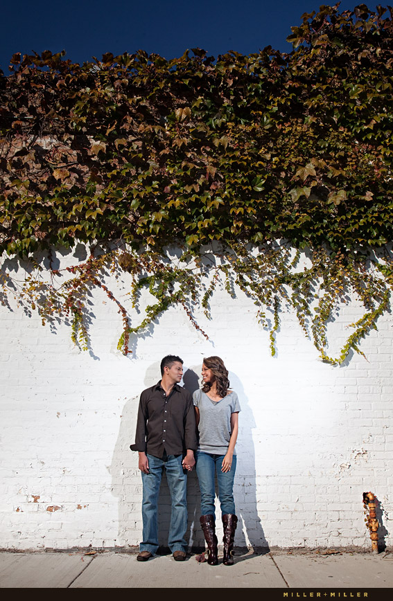 Chicago ivy wall romance photo