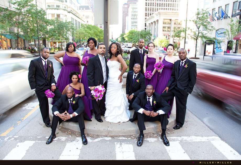 Michigan Avenue wedding photography