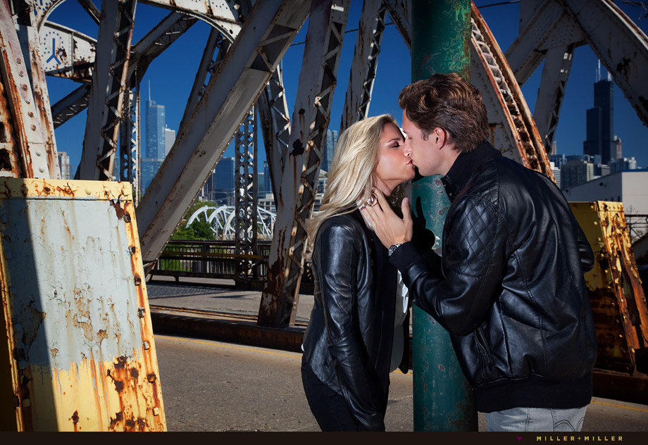 edgy chicago engagement images
