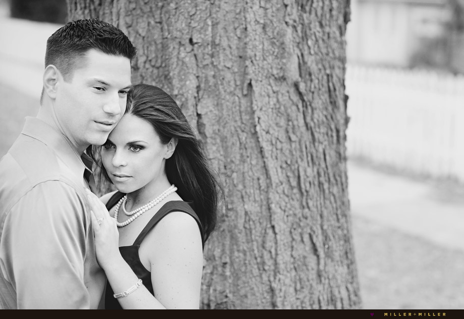 romantic outdoor engagement photography