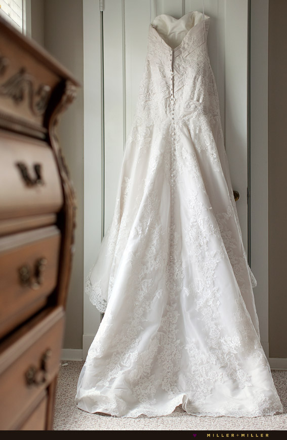 ivory wedding gown