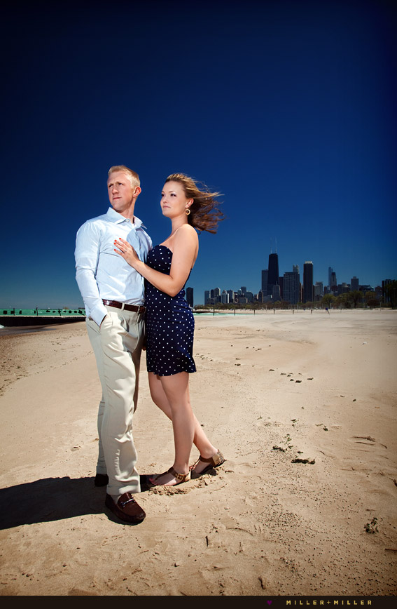 engagement portraits chicago beach