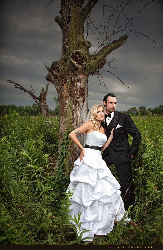 dramatic wedding photography chicago