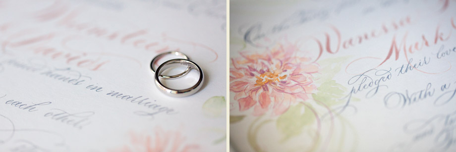 watercolor calligraphy marriage certificate