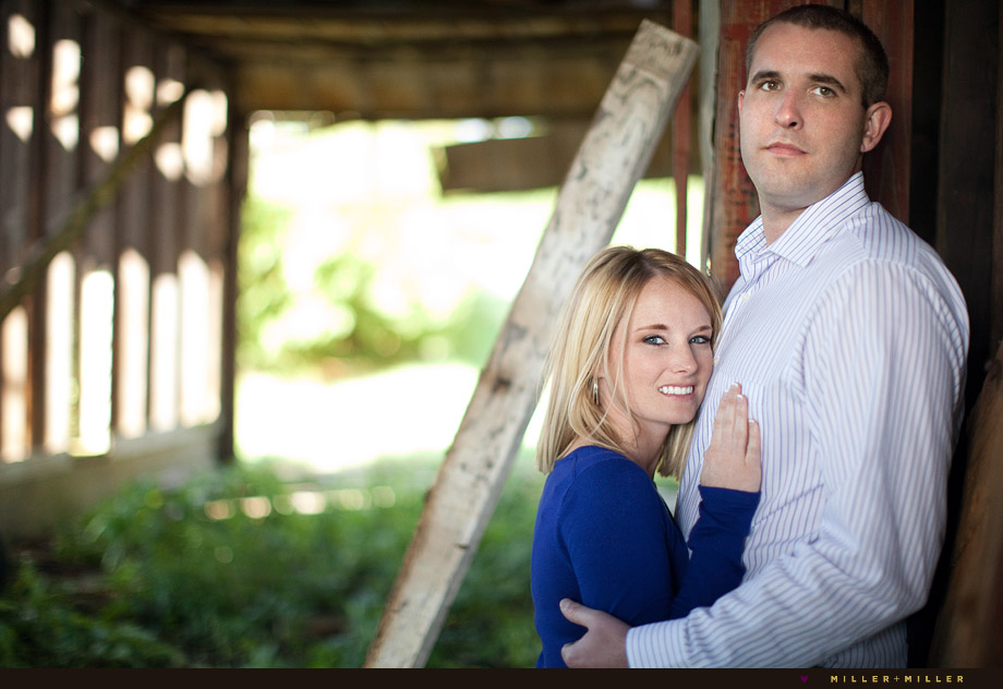 old farm barn engagement pictures