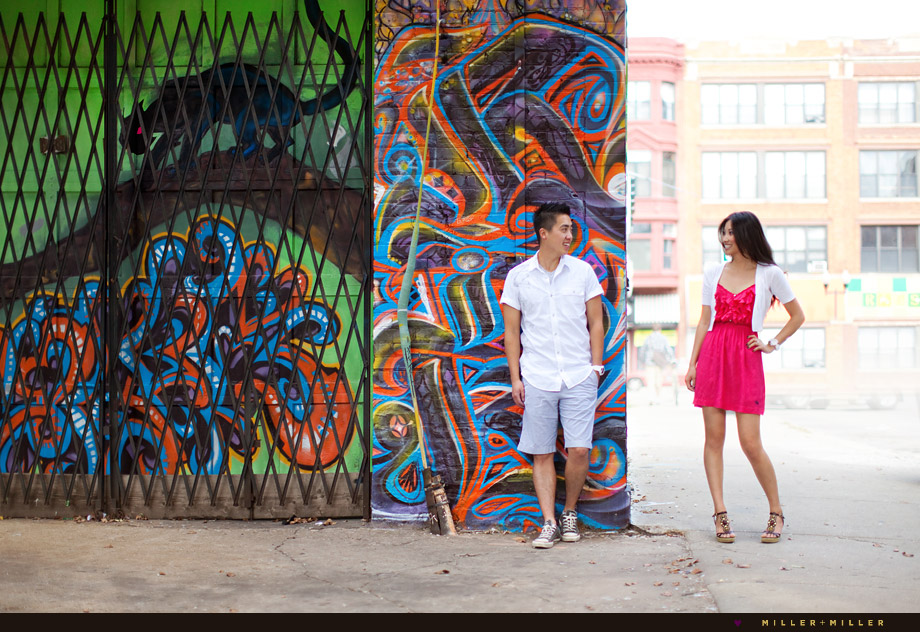 colorful engagement pictures