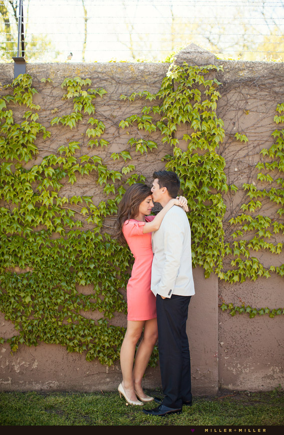 spring engagement pictures in city
