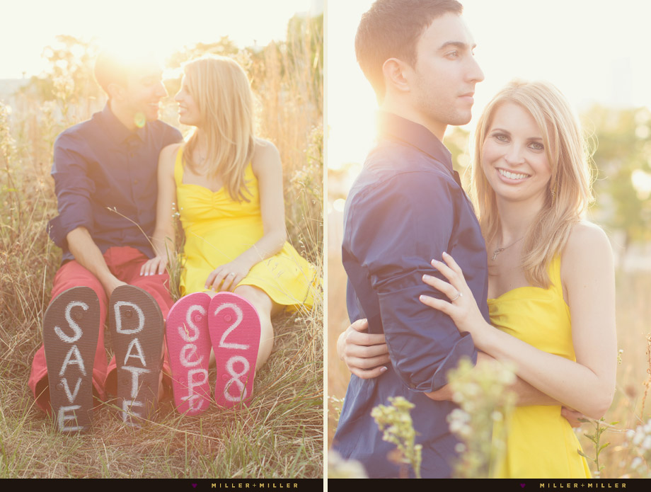 tall grass nature couple portraits