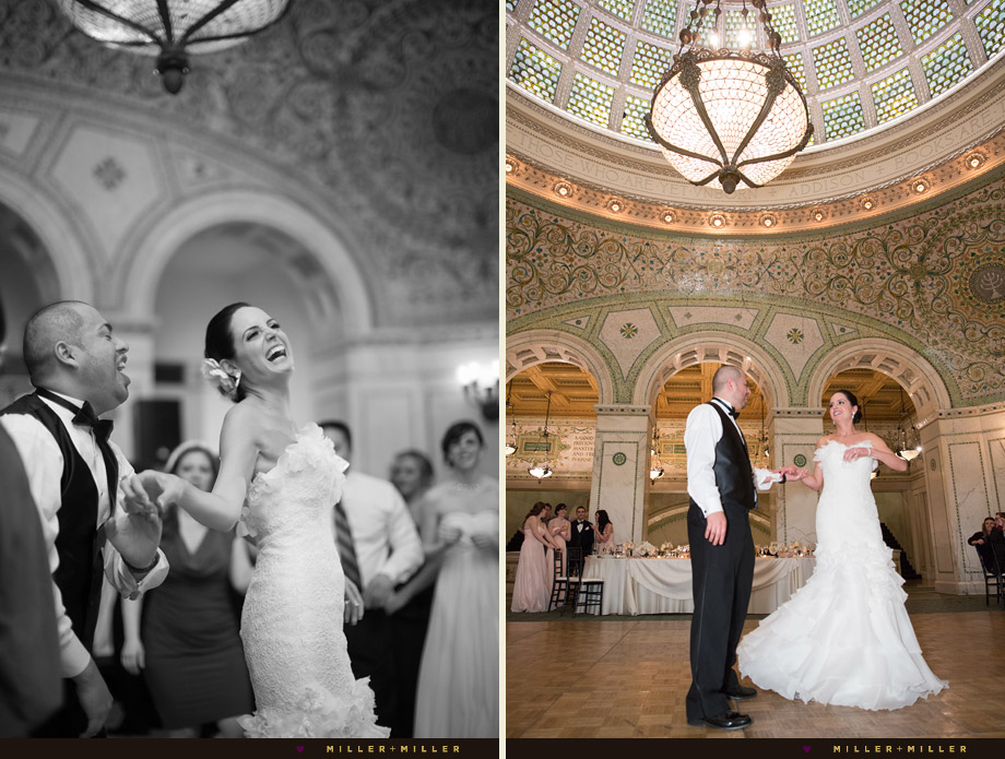 historic landmark bride groom dancing photos